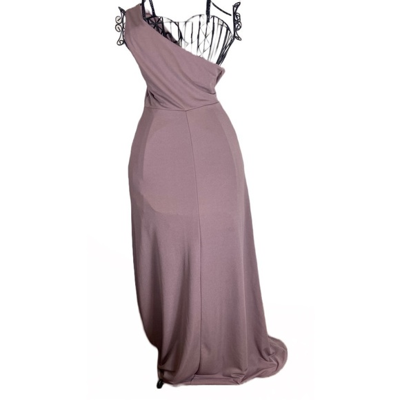 Birdy Grey Dark Mauve Kira Maxi Dress Elegant and Flowing Size Medium. - Picture 5 of 16